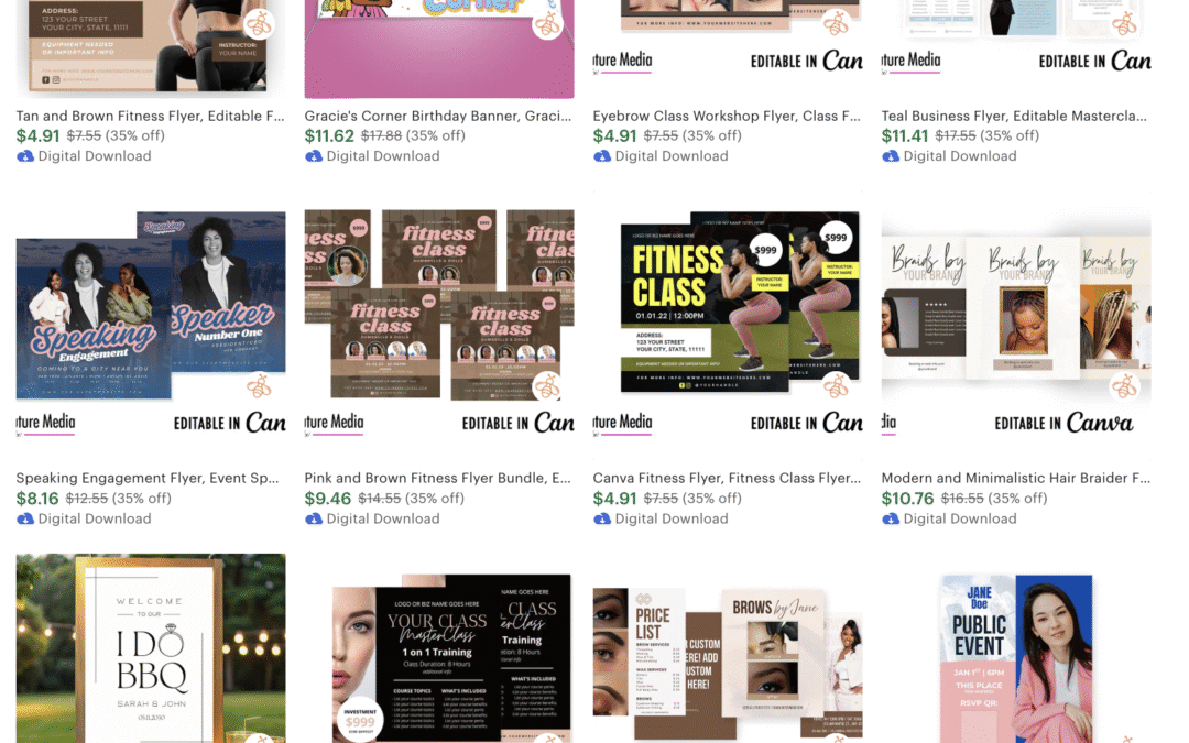 Quture Media Etsy Store Templates